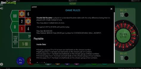 Double Ball American Roulette bet365